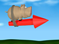 Свинья на ракете