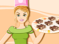 Барби готовит шоколадные пирожные