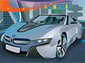 Футуристическая автомобильная парковка