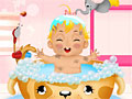 Маленький ребенок - принятие ванны