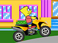 Барт Симпсон на квадроцикле