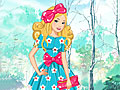 Цветочные платья Барби