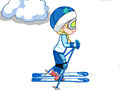 Холодное сердце: Малышка Эльза катается на лыжах