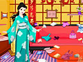 Китайская принцесса убирает в комнате